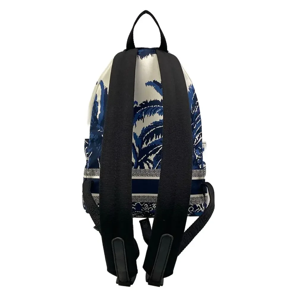Christian Dior Backpack White Navy Multi